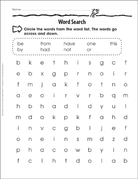 word search review sight words practice printable skills sheets word searches