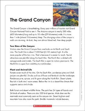for worksheet 1 grade printable reading Canyon: Graphic The Organizer Printable Text & Grand for worksheet 1 grade printable reading Canyon: Graphic The Organizer Printable Text & Grand