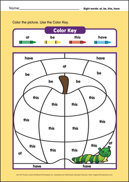 Apple (at, be, this, have): First Phonics