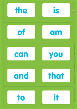 Sight Word Flash Cards: First Phonics | Printable Flash Cards