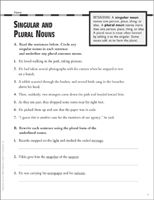 singular and plural nouns grade 4 collection printable differentiation collections