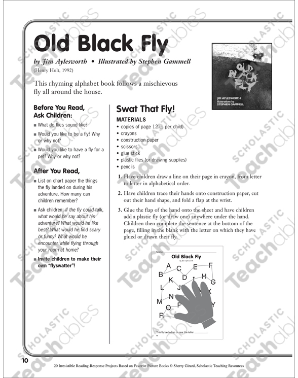 Old Black Fly by Jim Aylesworth: A Reading-Response Project