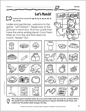 help walt milk lp lt and lk ending blends printable skills sheets
