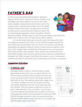 Father's Day: June Ideas and Activities