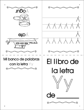 El Libro De La Letra Y Printable Mini Books