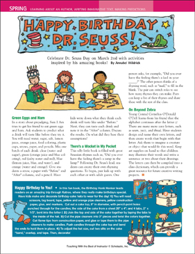 Happy Birthday Dr. Seuss! | Printable Crossword Puzzles ...