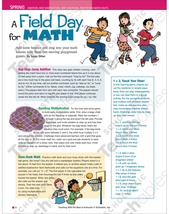 A Field Day for MATH | Printable Lesson Plans and Ideas ...