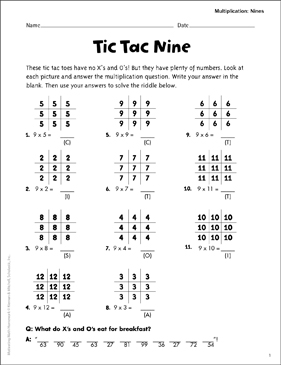 tic-tac-toe + digits 9 math game
