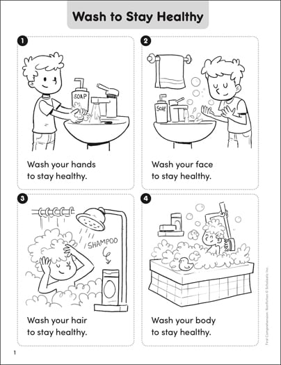 health and safety printable worksheets health tips habits for kids
