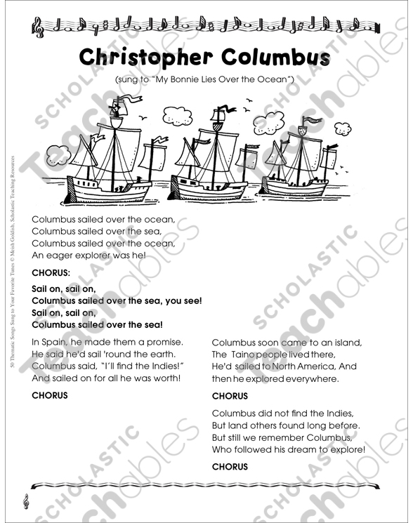Christopher Columbus: Thematic Song | Printable Texts