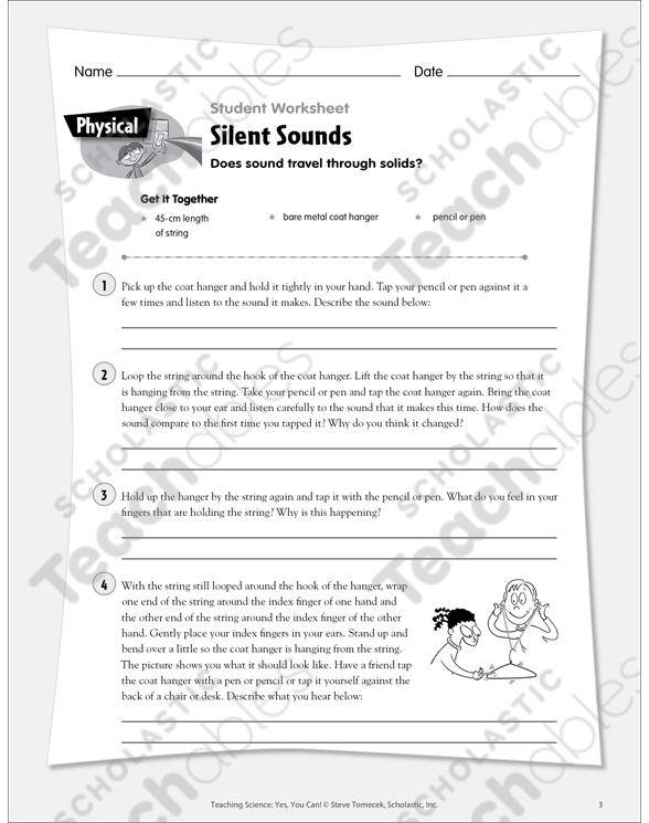 Good Vibrations (Sound Formation and Transmission) Printable Lesson