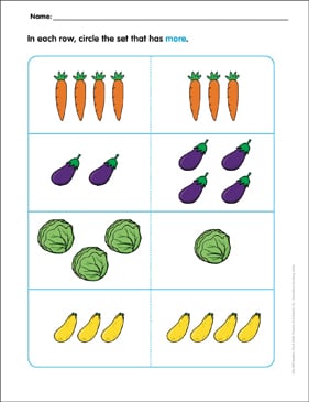 Which Has More?: Little Skill Seekers Math | Printable Skills ...