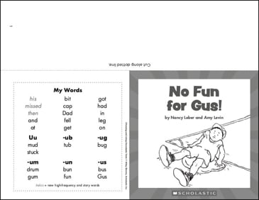 No Fun For Gus: Decodable Mini-Book
