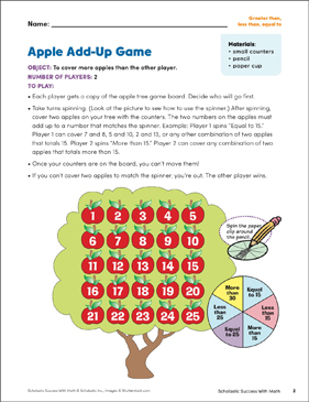 Apple Add-Up Game