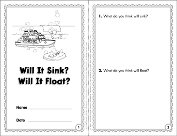 Will It Sink Will It Float Printable Mini Books