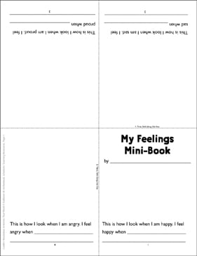My Feelings Mini Book Conflict Resolution Printable Mini