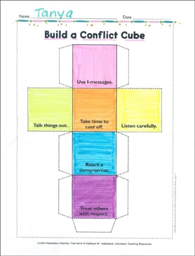 conflict resolution worksheet for students promotiontablecovers