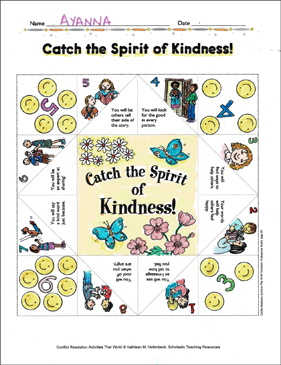 Catch the Spirit of Kindness Fun Flap