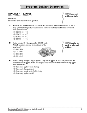 test of problem solving 2 elementary