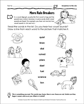 More ou Sounds (Vowel diphthong ou) | Printable Skills Sheets ...