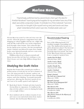 Marissa Moss (Voice): Teaching Writing With Mentor Texts (Grades 1 
