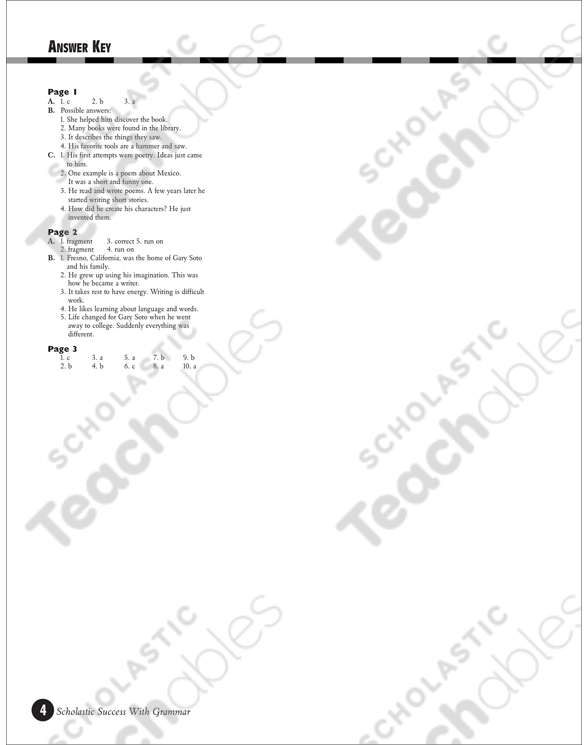 Sentence Fragments and Run-Ons (Grades 5-6) | Printable Test ...
