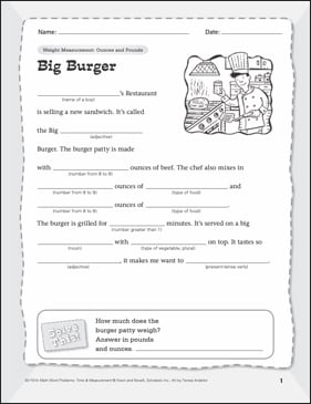 Weight Worksheets