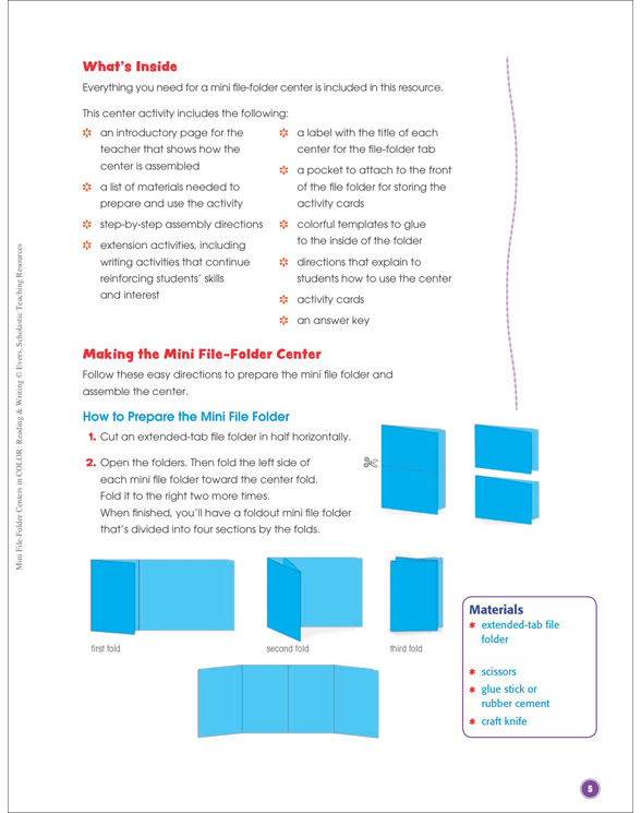Antonym Antics FileFolder Center Printable File Folder Games and