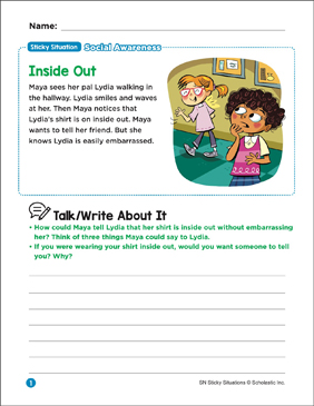Inside Out: Sticky Situation | Printable Lesson Plans and ...