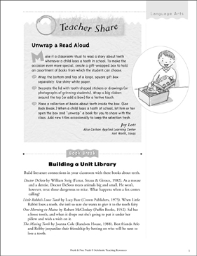 Fresh & Fun Teeth: Language Arts Activities | Printable ...