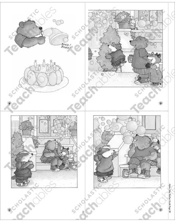 Bubble Bear Letter B Alpha Tale Printable Mini Books