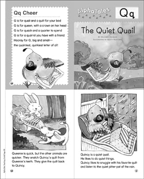 The Quiet Quail Letter Q Alpha Tale Printable Mini Books