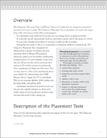 Reading Placement Test: Grade 5