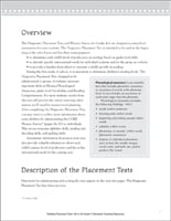 Reading Placement Test: Grade 6