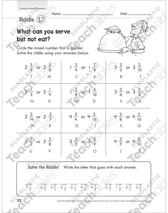solve-the-riddle-compare-mixed-numbers-gr-4-5-printable-number-puzzles-skills-sheets