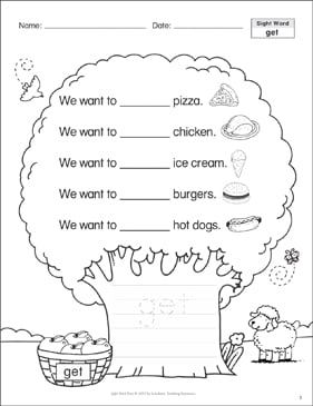 get: Sight Word Tree | Printable Skills Sheets