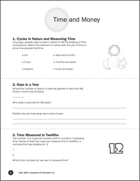 Time Bank Math Product Detail Page