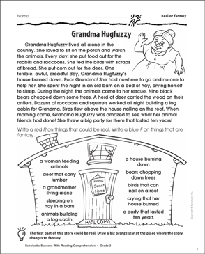 Reality Reality And Fantasy Worksheets Grade 7