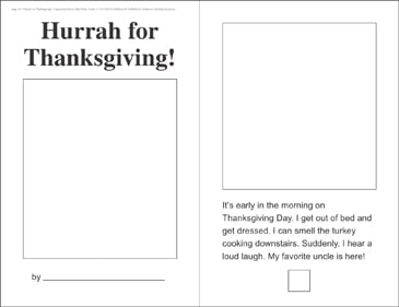 Hurrah for Thanksgiving! (Sequencing) | Printable Mini-Books