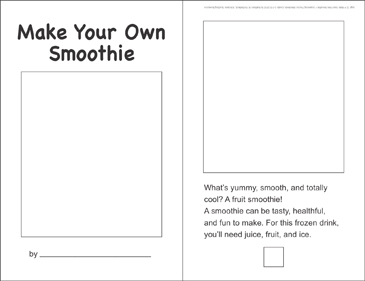Make Your Own Smoothies Sequencing Printable Mini Books
