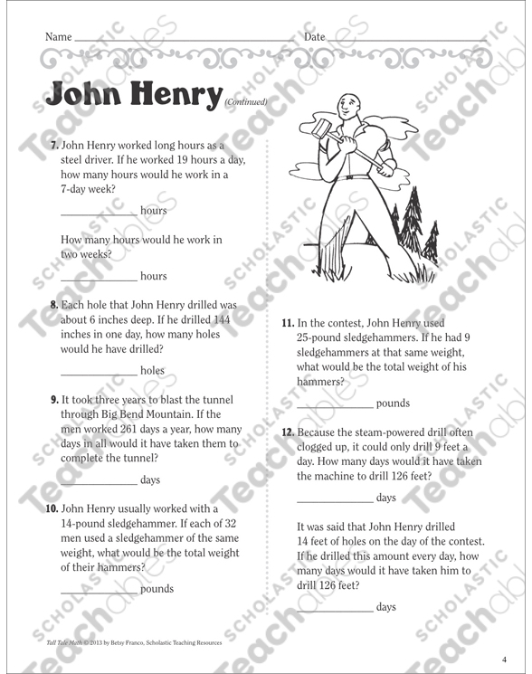 john henry tall tale