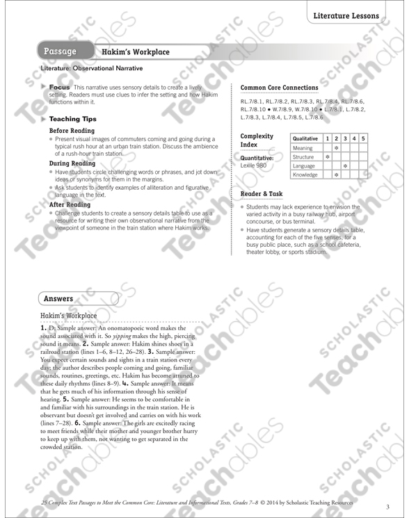 Hakim S Workplace Text Questions Printable Texts And Skills