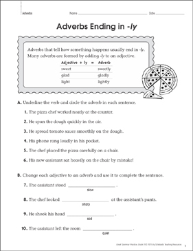 adverbs ly worksheet pdf