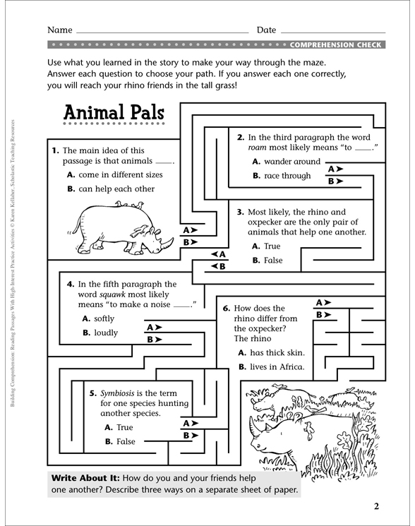 Free Printable Maze Reading Passages Printable Templates Protal