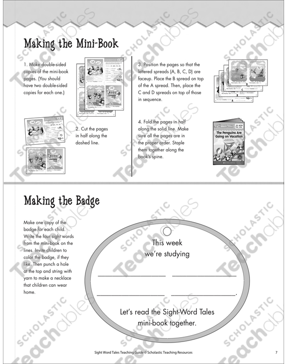 The FixItUp Fairy Sight Word Tale Printable MiniBooks and Skills