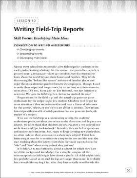 report on field trip to farm