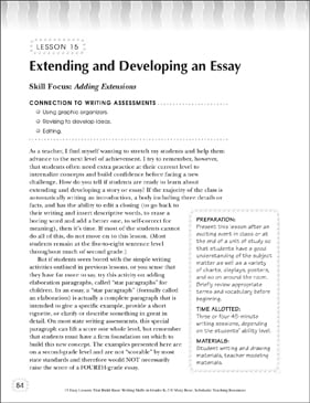 developing ideas essay topics