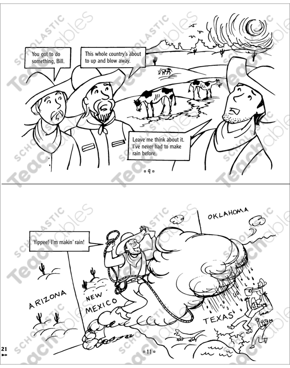 Pecos Bill: Tall Tale | Printable Mini-Books