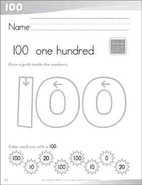 手数料安い Send-Home hundred) (one 100 Number Pages Skills Printable | 絵本・児童書