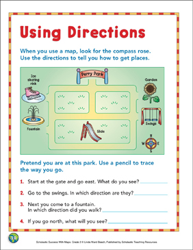Compass Rose and Cardinal Directions Worksheets, Activities & Printable  Lesson Plans for Kids | Scholastic